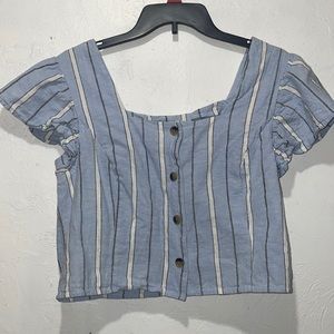 Striped crop top